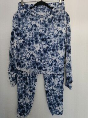 Catherine Malandrino Womens 2 Piece Set Loungwear Top & Jogger Pants Size XL
